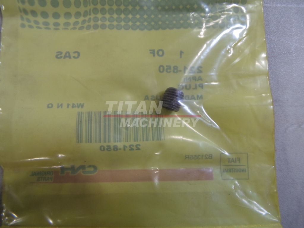 221-850 – PLUG, Hex Soc, 1/16