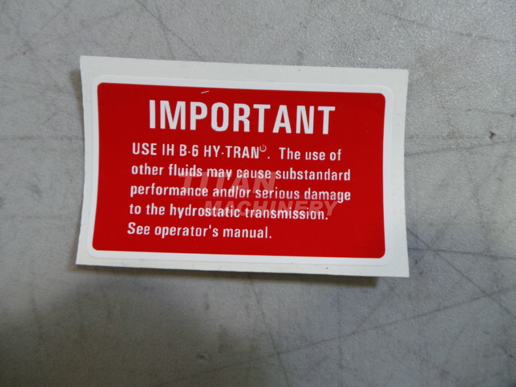 113751C1 – IMPORTANT DECAL (1)