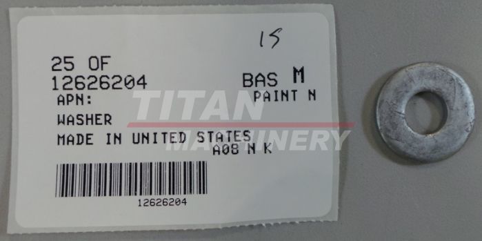 12626204 – WASHER, 10.2mm ID x 25mm OD x 3mm Thk (1)