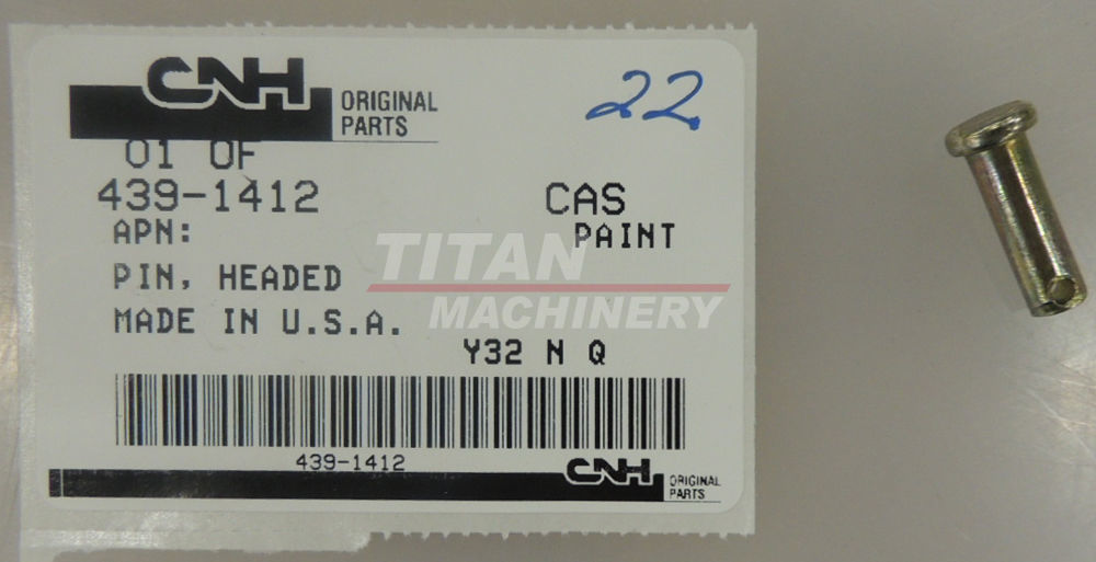 439-1412 – HEADED PIN, 1/4