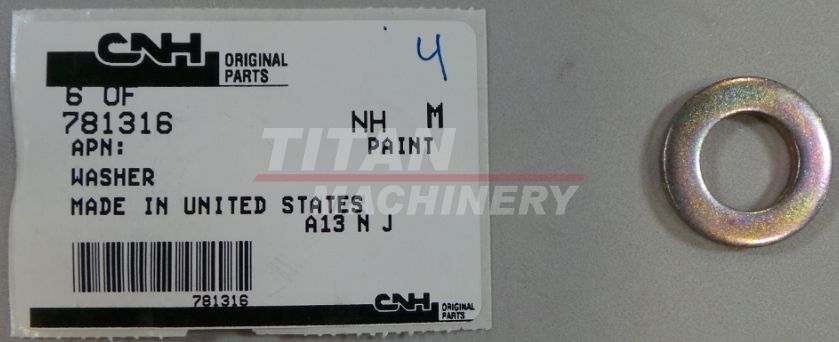 781316 – WASHER, 16.66mm ID x 28.45mm OD x 3.43mm Thk (1)