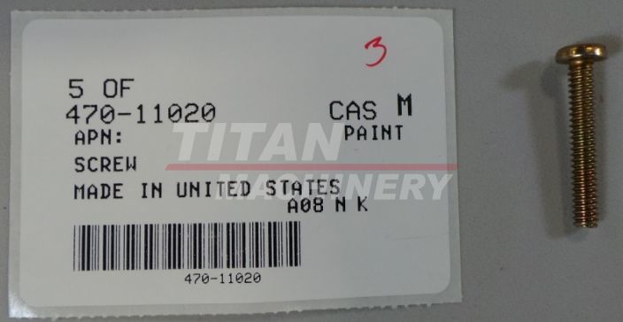 470-11020 – SCREW, Slotted Pan Hd, #10-24 x 1 1/4