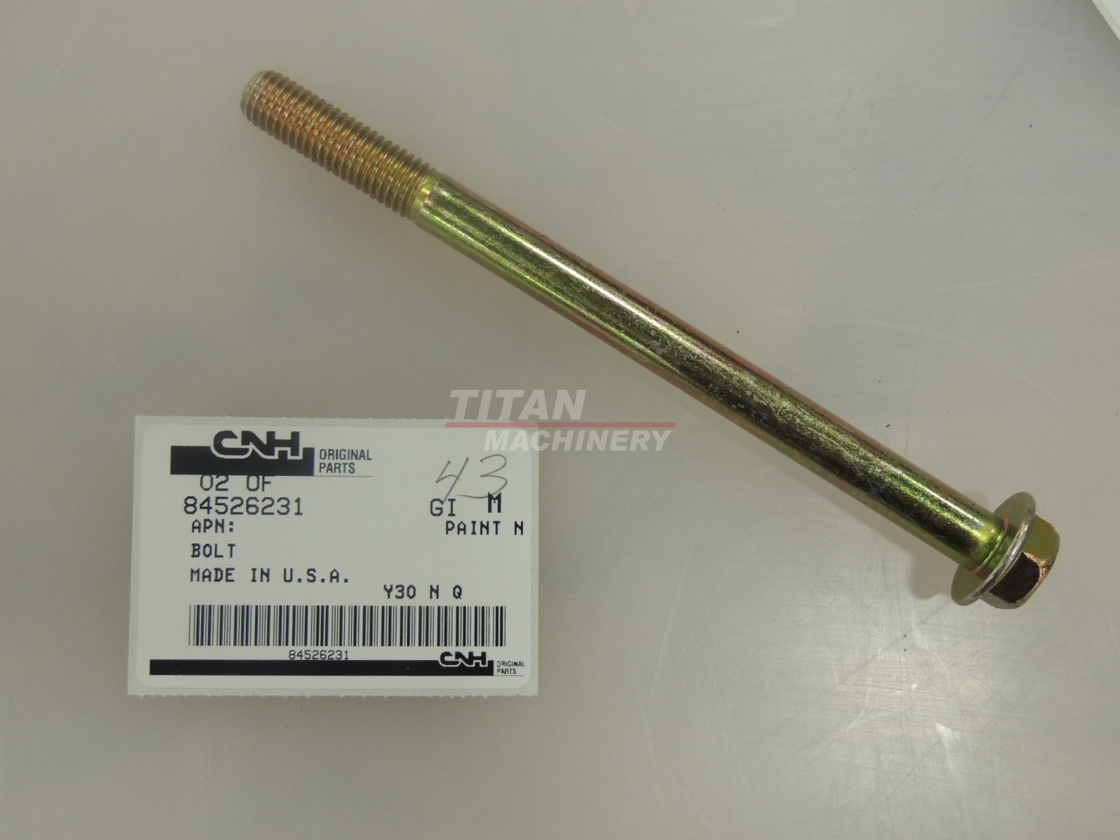 84526231 – FLANGE BOLT, Hex, M12 x 170mm, Cl 10.9 (1)