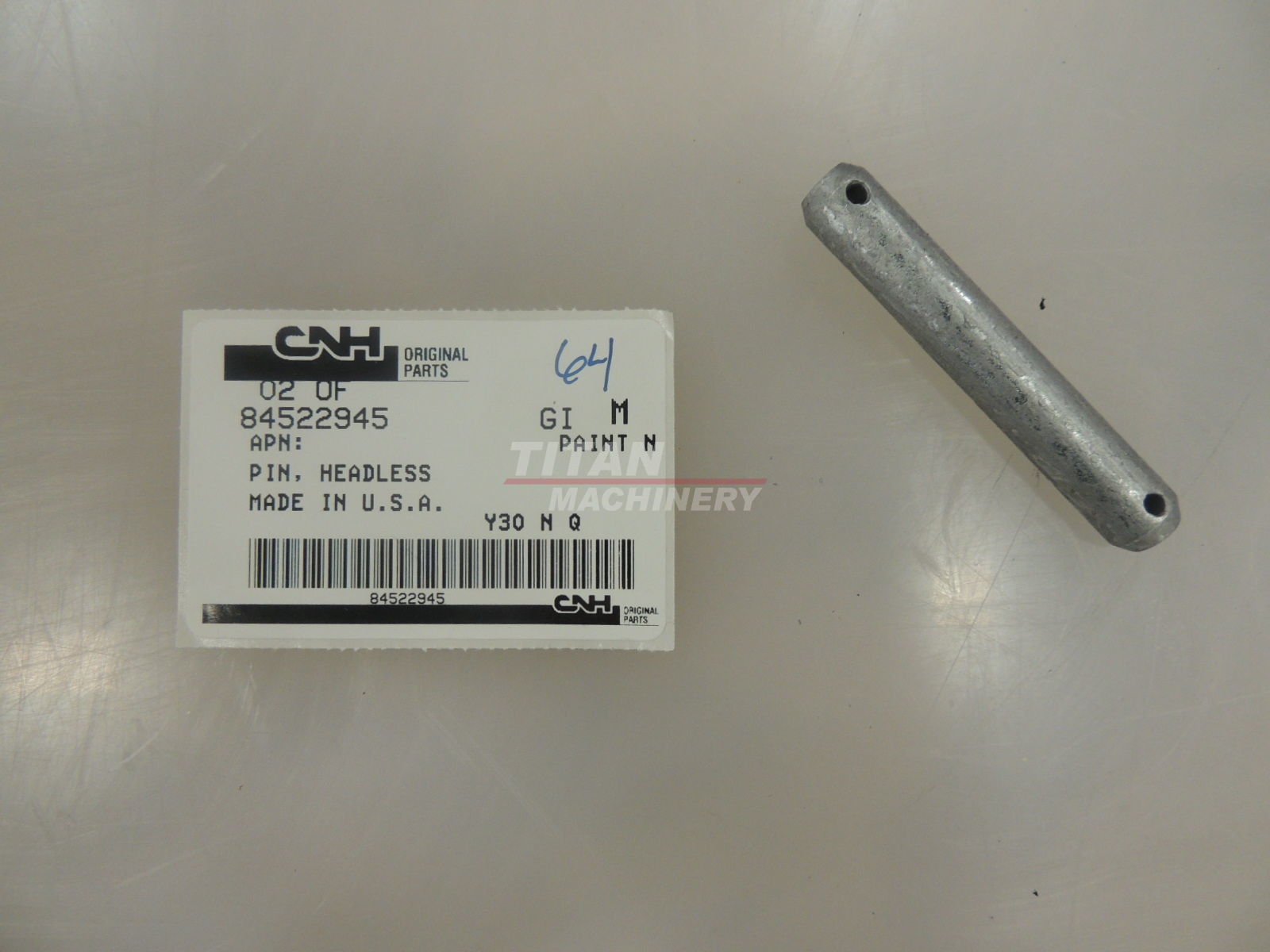 84522945 – HEADLESS PIN, 12mm OD x 75mm L (1)