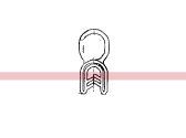 2427P1836D5 – WEATHERSTRIP, 10mm W x 24mm H x 425mm L (1)
