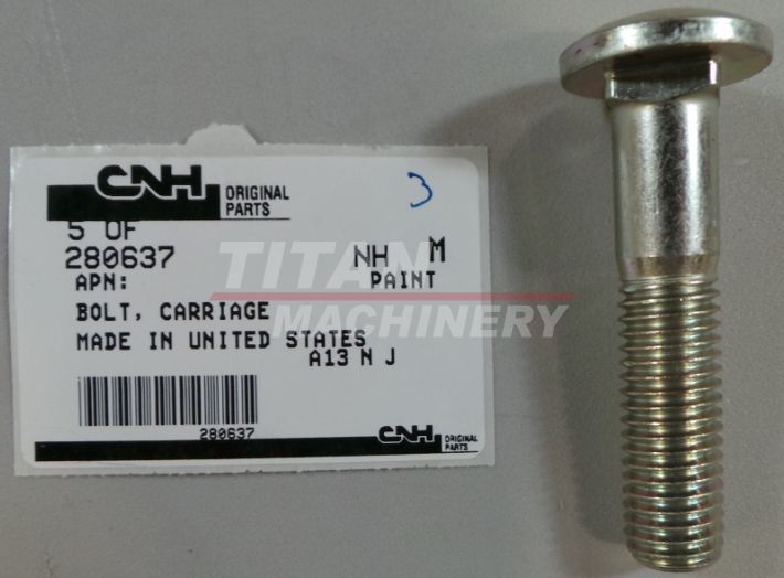 280637 – CARRIAGE BOLT, Sht Sq Nk, 5/8