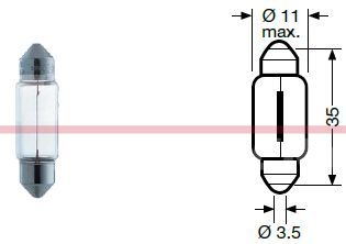 10863190 – BULB, C5W, 24V, 5W (1)