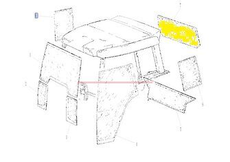 1-34-671-092 – Скло заднє, CVT6195 (1)